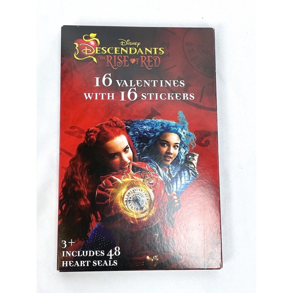 Disney Descendant Rise of Red 16 Valentines Day Cards Stickers Exchange